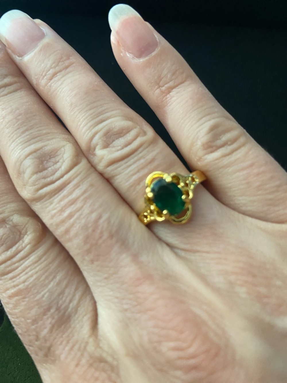 Emerald Green Ring
